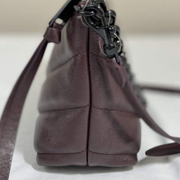 Rebecca Minkoff Edie Quilted Leather Chain Crossbody Bag Concord Black Hardware - Picture 9 of 12